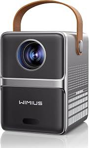 4K Portable Smart Projector with WiFi and Bluetooth [Compatible with Netflix & Dolby A