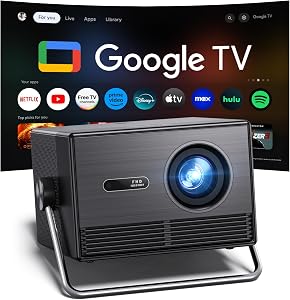 2000 ANSI Official Licensed Google TV Outdoor Projector 4K Full HD, Smart Projector with W