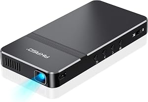 AKASO Mini Projector, Pocket-Sized DLP Portable Projector, 1080P Cookie Projector , Suppor