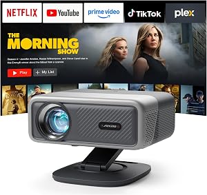 [4200 ANSI] 4K Projector with WiFi and Bluetooth,TOF Real-Time Auto Focus Projector, AuKin